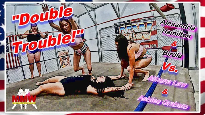 Modest Moms Wrestling - Double Trouble