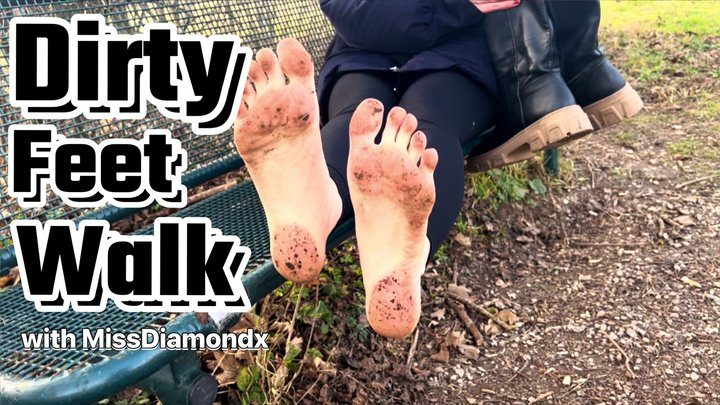 Missdiamondx - Dirty Feet Walk Outdoor with MissDiamondx - Full HD Version