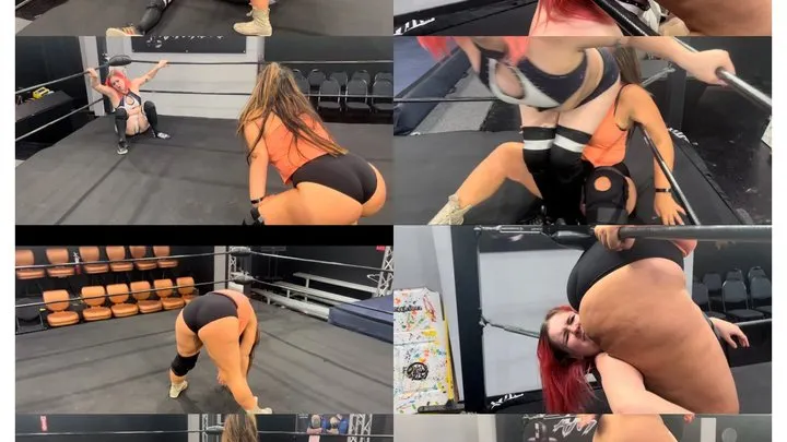 Power Girls Pro Wrestling - Wedgie stink face match