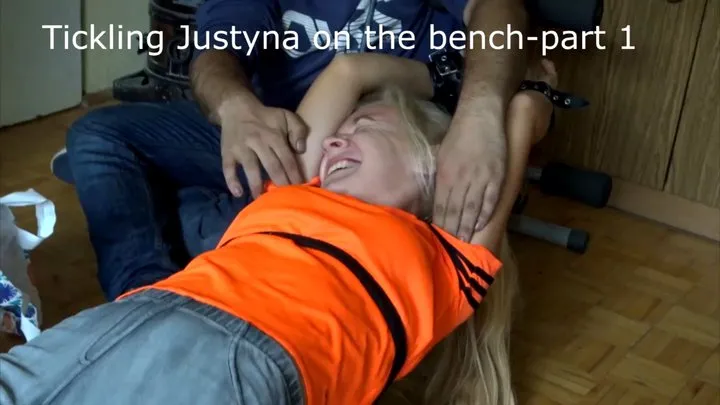 Polish Tickling - Tickling Justyna on the bench Part 1 HD