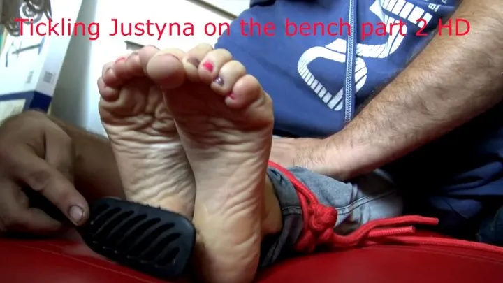 Polish Tickling - Tickling Justyna on the bench part 2 HD