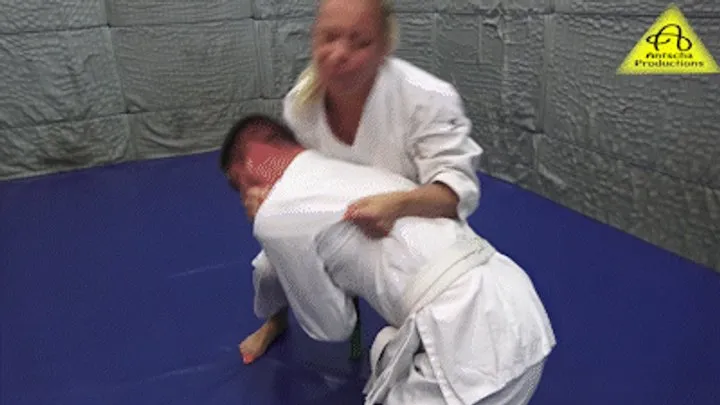 Antschas Wrestling And Fetish Store - Nikki vs Ati judo gi match 2
