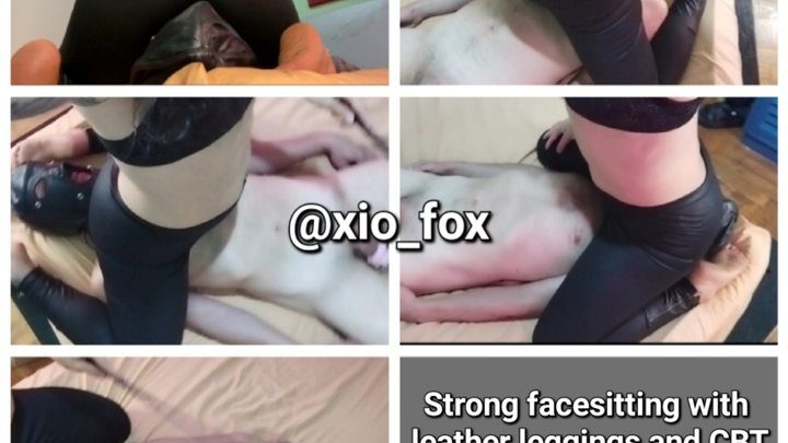 Xiomara Fox Fetish Queen - Facesitting with leather leggings and chastity