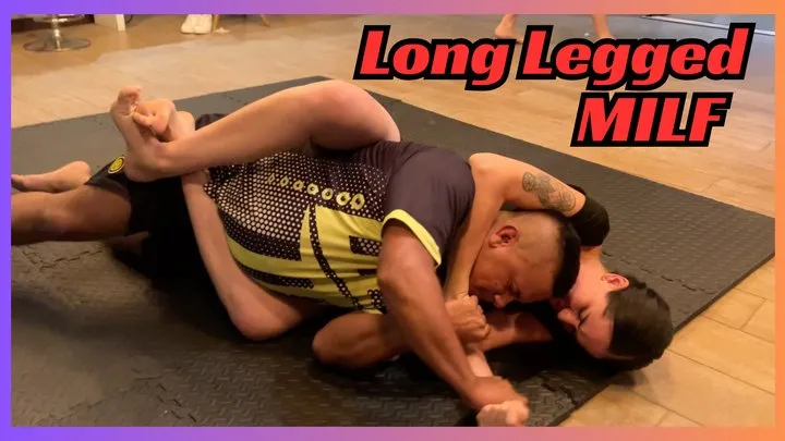 Kink Sports - Milf with Long Legs Embarrasses Large Man - Competitive Underground Mixed Wrestling Club