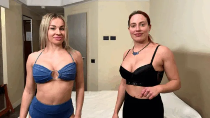 Solletico Tickling - Pamela and Gaia's first tickle contest (subtitled version)