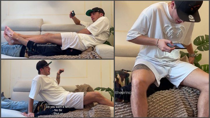 Massitheprince - Sitting and farting on my human sofa