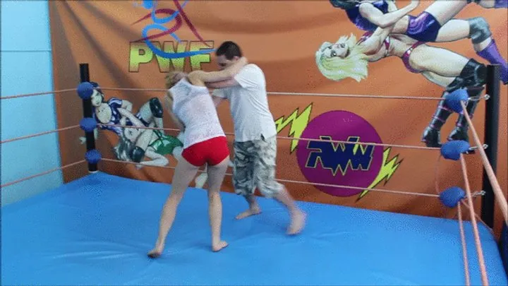 The Russian Amazons - Blonde skilled wrestler girl wrestles competitively part 1