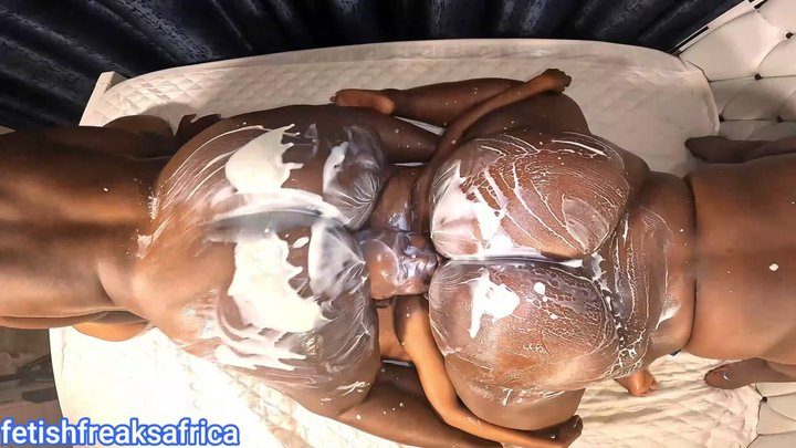Fetish Freaks Africa - 3 on 1 sandwich for Mercy MP4