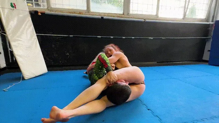 Competitive Wrestling Club - Veve Lane vs Zac - Competitive Mixed Wrestling with Humiliation