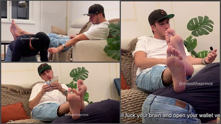 Massitheprince - Making the slave sniff pop and emptying his wallet