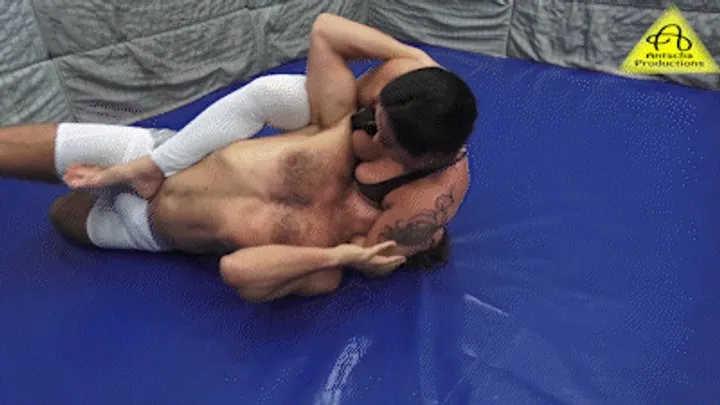 Antschas Wrestling And Fetish Store - Marina Redstar vs Bert (yellow leggings) mixed competitive