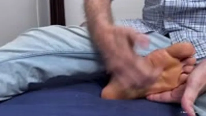 Male 4 Male Tickling  Foot Worship - Maximus Tickled on the Table