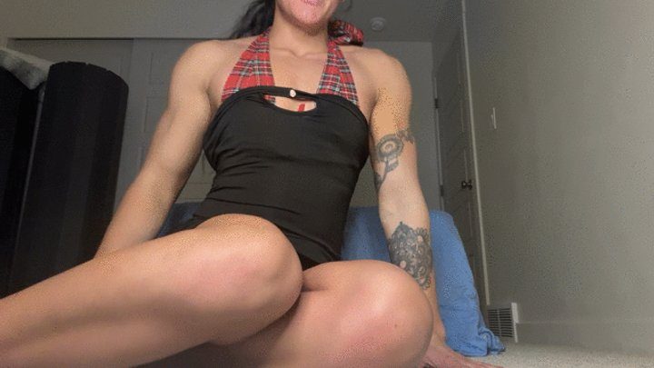 Lexa Muscles - Sole Showing, Leg Shaking Orgasm, Foot Jerk Off Instructions