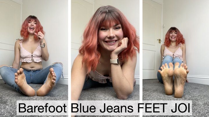 Yourhikerbabe - Barefoot Blue Jeans FEET JOI
