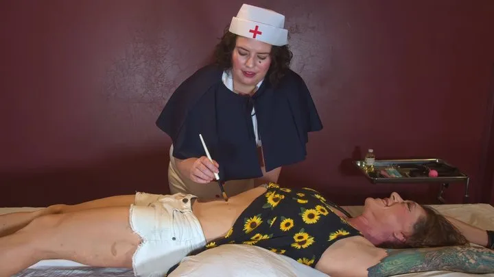 Rose Fetish Garden - How to conduct a belly button exam with lots of tickling F ler Trans F lee
