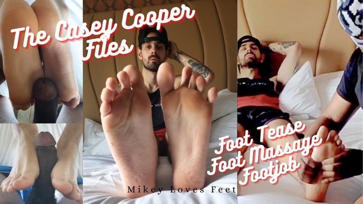Mikeylovesfeet - The Casey Cooper Bundle- Casey Does A Foot Tease, Gets His Feet Massaged and Gives A Footjob
