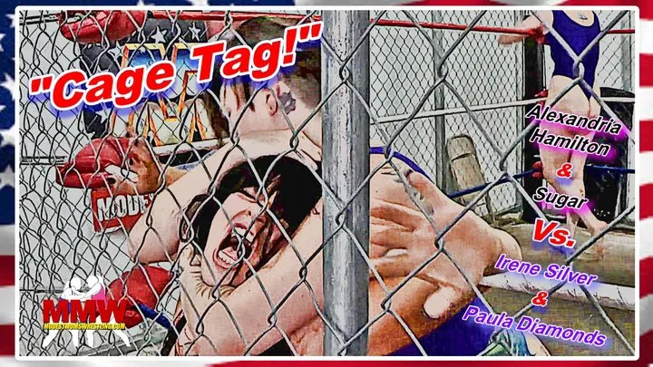 Modest Moms Wrestling - Cage Tag! WMV