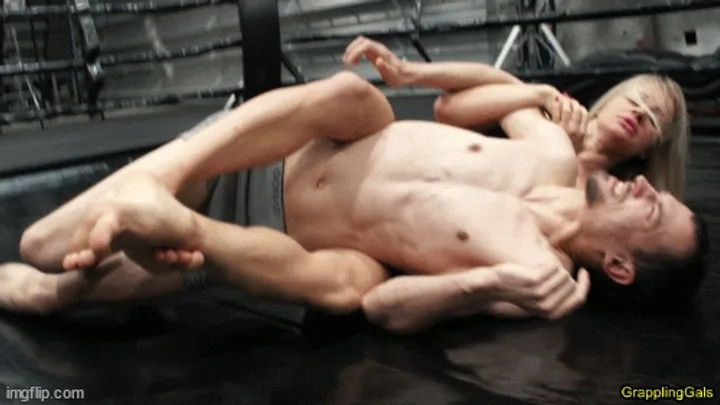 Grappling Gals - GR 470 Pamela vs Male Challenger mp4