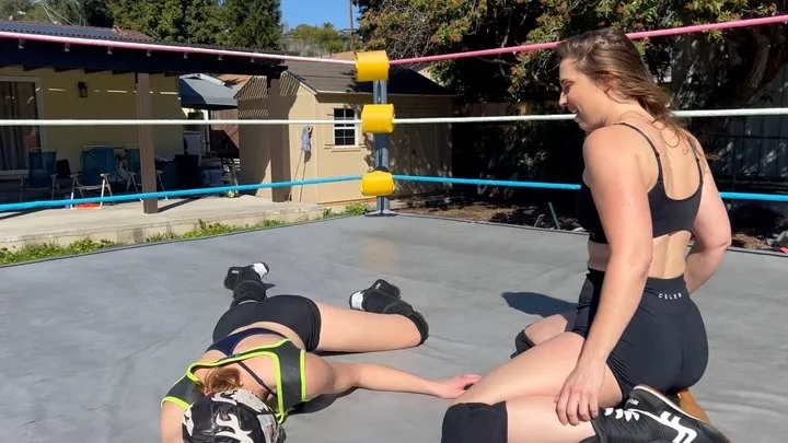 Butt Wrestling Inc - Beckie Beats Up Tessa
