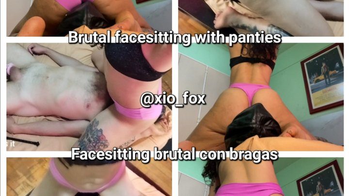 Xiomara Fox Fetish Queen - Brutal facesitting with pink satin underwear