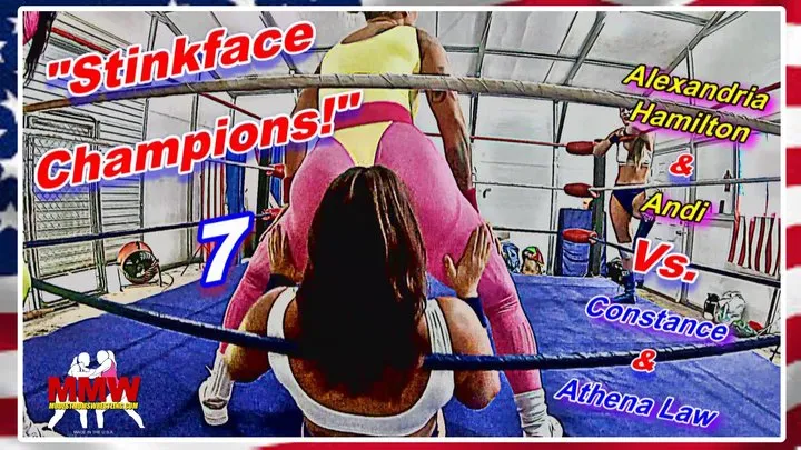 Modest Moms Wrestling - Stinkface Champions! 7