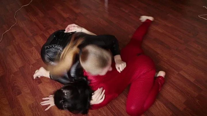 Kink Haven - TICKLE AND BASTINADO: LESBIAN RIVALRY IN SEXY CATSUITS (HD)