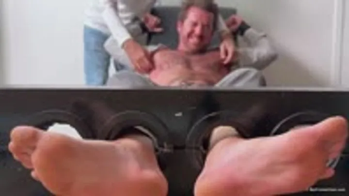 Male 4 Male Tickling  Foot Worship - Furry Boss Jace Starr's Tickling Audition