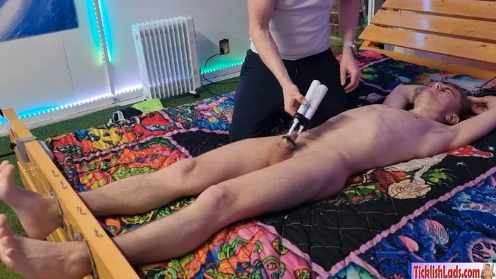 Ladsfeet And Tickling - Jamie Kelvin Bed Tickle HD MultiCam Part 1