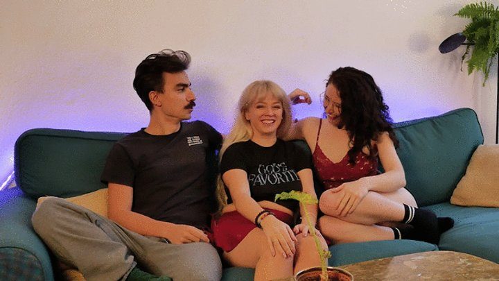 Miss Anna Lynx - Game night turned into my first threesome