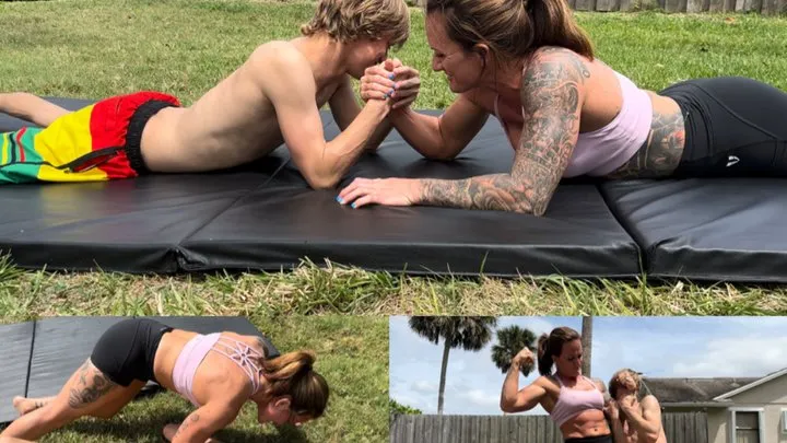 Taperedphysique - Two Arms Against One With Punishment Round- Taperedphysique vs Frank Fun Size