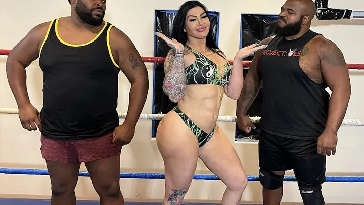 Pandemic Pro Wrestling - Katie v 2 guys - Femdom Match