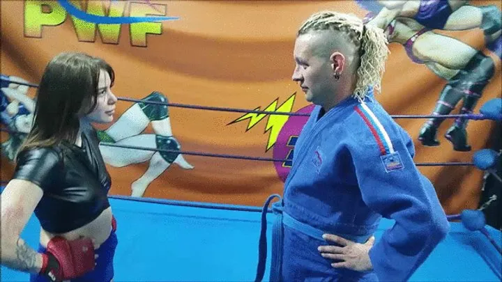 The Russian Amazons - Sambo style girl vs guy in gi