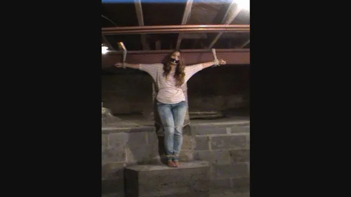 Jb Tickling - Anna Tickled for Ransom While Bound on a Pedestal - HQ