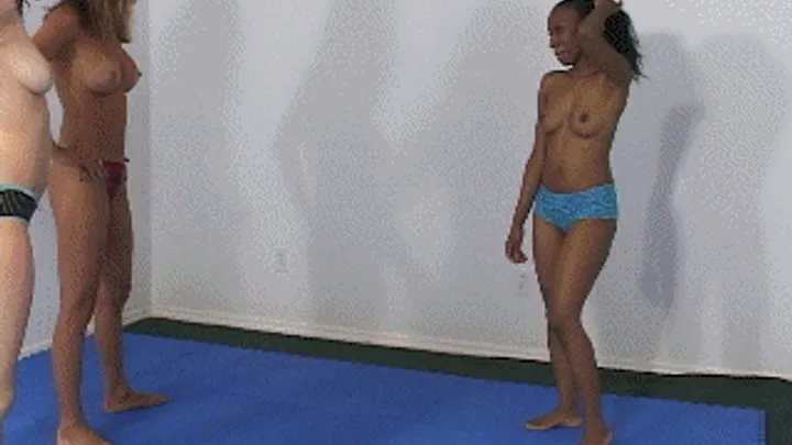 Brutal Women Wrestling Videos - 3 girl handicap match - 1080 WMV