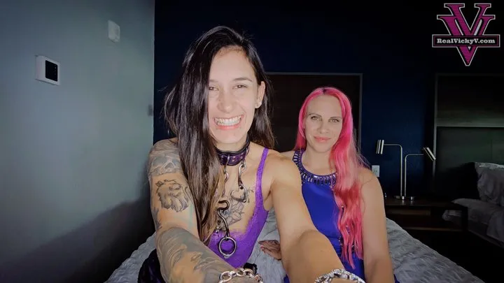 Worship Goddess Vicky And Friends - Tickled by Vicky and her sexy slave Rose- 1080p