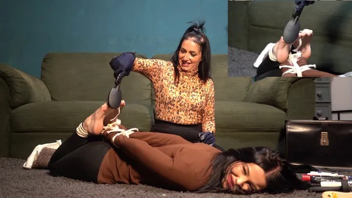 Altgirlsbound - 4047 Liv foot tickled by Sapphire
