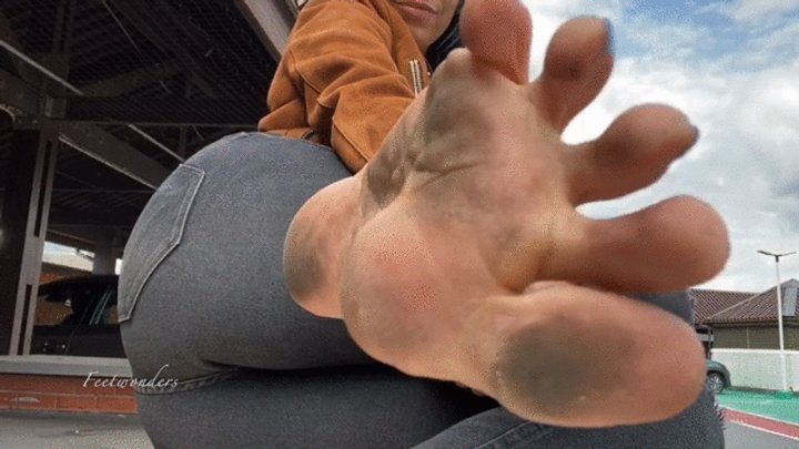 Feetwonderspublic - FeetWondersPublic you love seeing my dirty soles