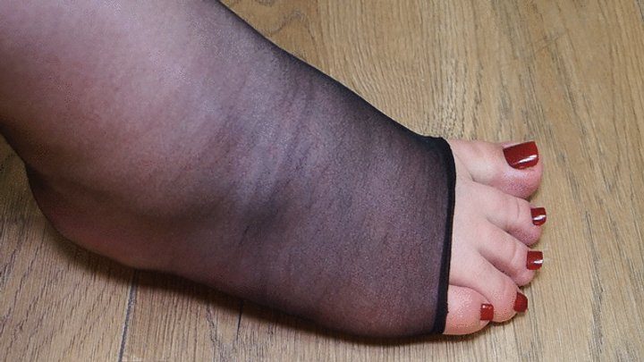 Anastasia Gree Clip Store - #2 BBW feet in ripped black stockings