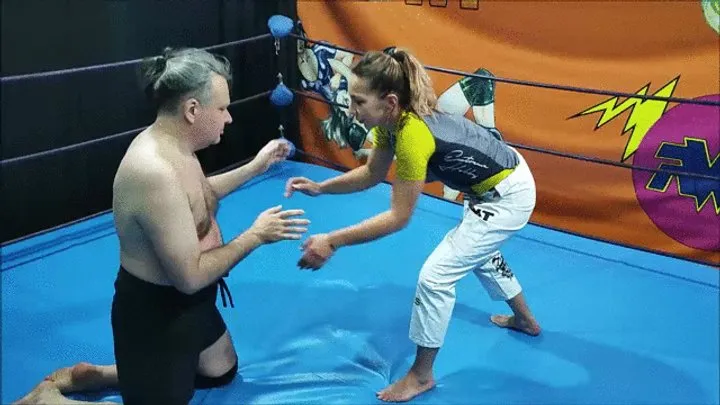 The Russian Amazons - MMA girl vs bigger guy