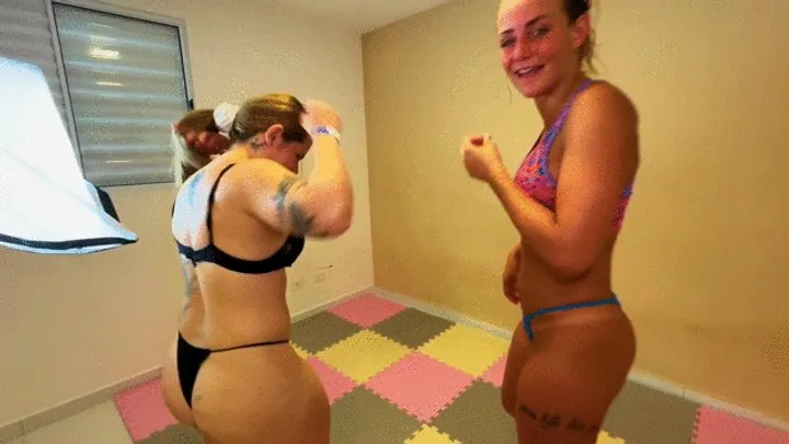 Evil Brazilian Girls - Battle girl sexys Portuguesa x Brasilian two, part 1, Gender Battle: BJJ Bad Girl and Xena - FULL HD