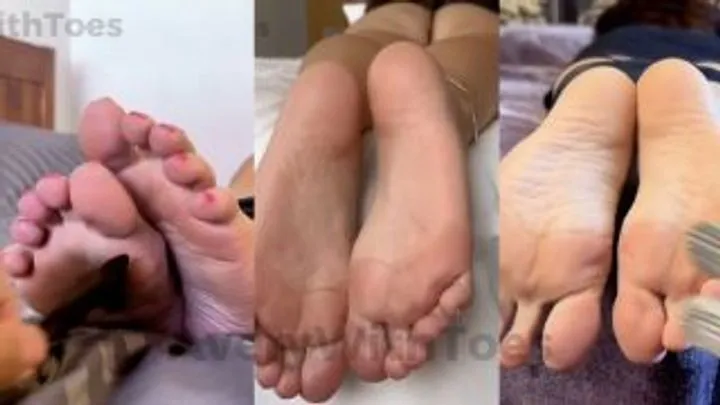 Averywithtoes - First FOOT TICKLING Compilation - Feather, Brush, Glove