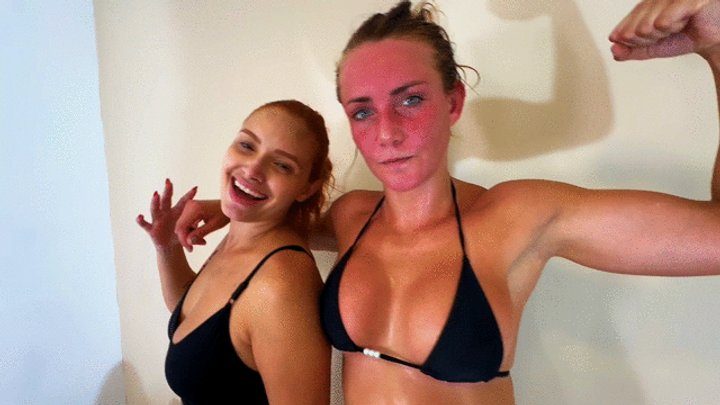 Evil Brazilian Girls - Double Face sitting hard, by Manu Albertine, Xena and Slave, (cam by Manu) FULL HD,