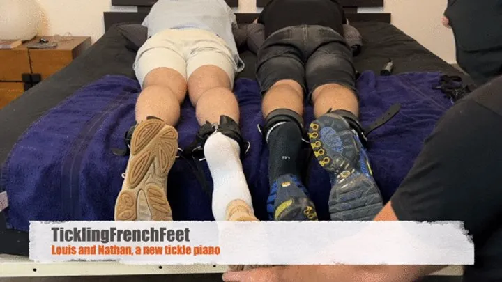 Tickling French Feet - Nathan and Louis, a new tickle piano (Full HD)