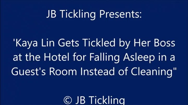 Jb Tickling - Lea Hart Tickled at Her Hotel Job - SD