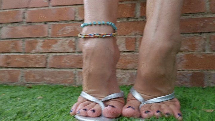 Foot Fetish Paradise - Milah Arches the Goddess of the Highly Arched Feet on flip flops with some nice JOI