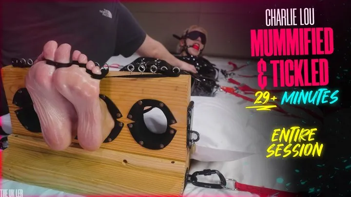 The Uk Ler - Mummified, Strapped Down and Tickled in the Stocks - Charlie Lou (Full HD 1080p, 50fps)