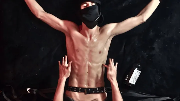 Nathan Justice - College Runner Gareth Strapped To The Bed For Tickling, Jerking, And Ballbusting (Part 1)