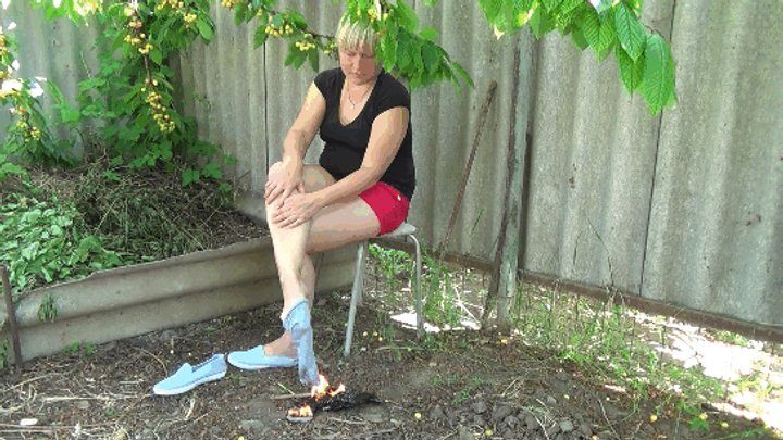 Not An Angel - I decided to burn my favorite slippers and socks DF