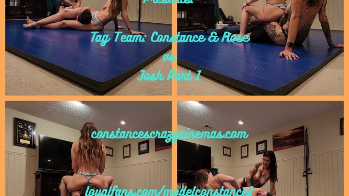 Constances Crazy Cinemas - Tag Team Session Constance And Rose vs Josh Part 1 wmv