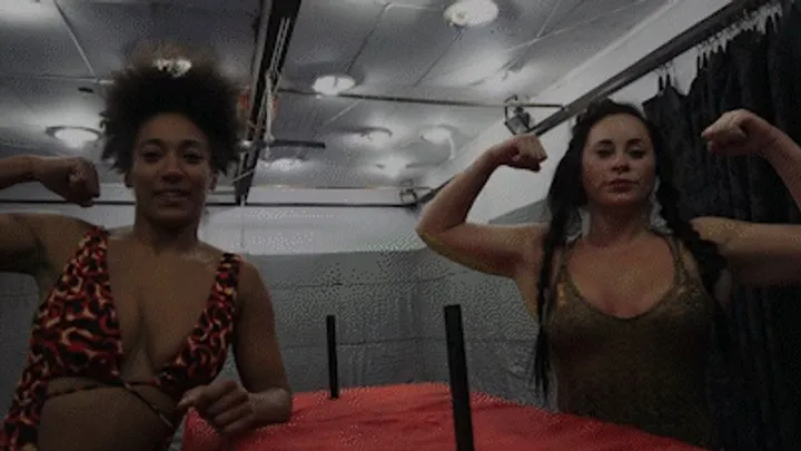 Antschas Wrestling And Fetish Store - Armwrestling Marina vs Sativa
